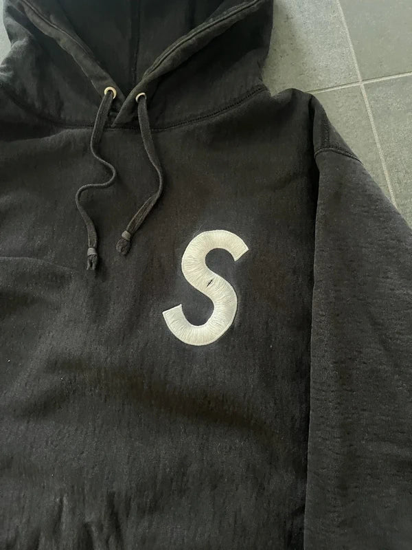Supreme S logo hoodie Black (Str XL)