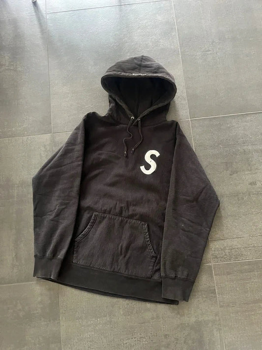 Supreme S logo hoodie Black (Str XL)
