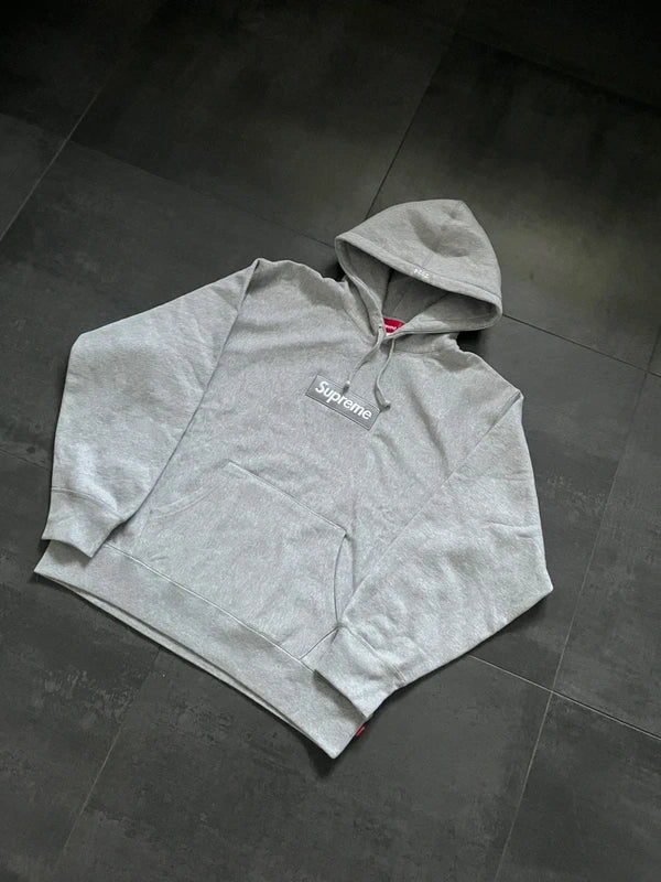 Supreme Grey box logo hoodie Grey (Str M)