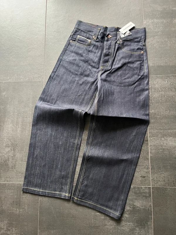Paperboyz raw selvedge denim Okayama jeans indigo blue (Str M)