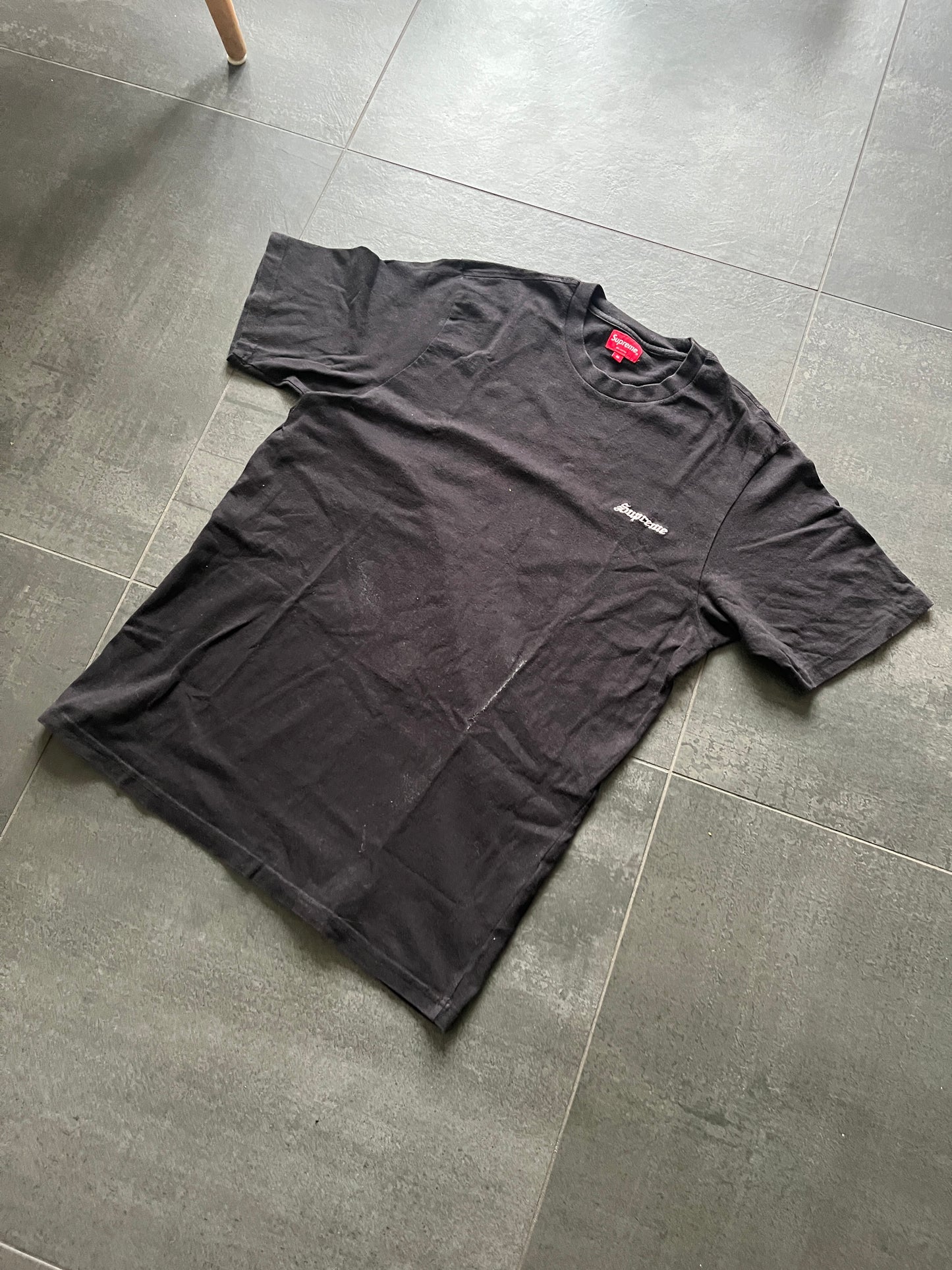 Supreme embroidered logo tee Black (Str M)