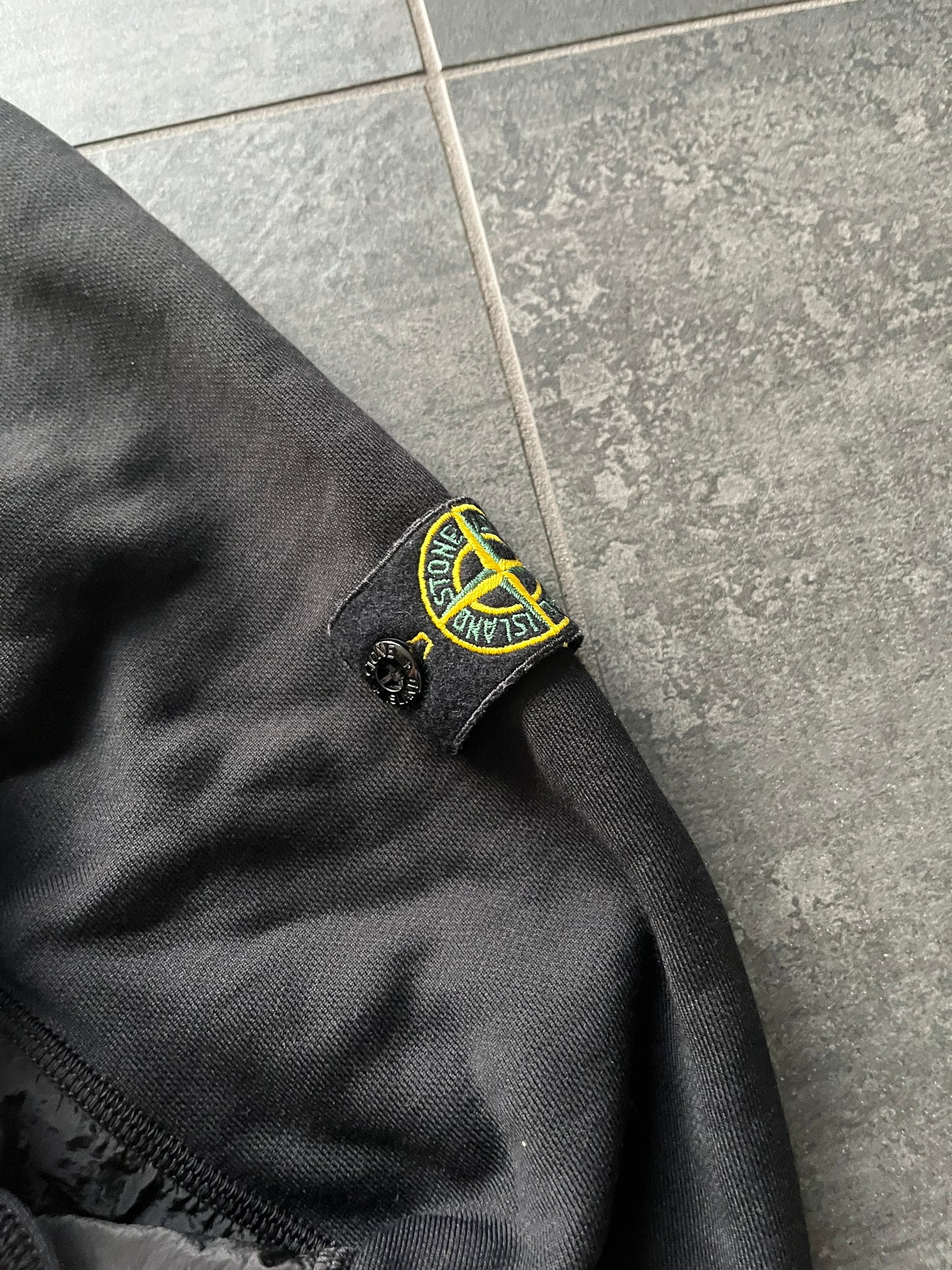 Stone Island nylon metal quarter zip jacket Black (Str S)