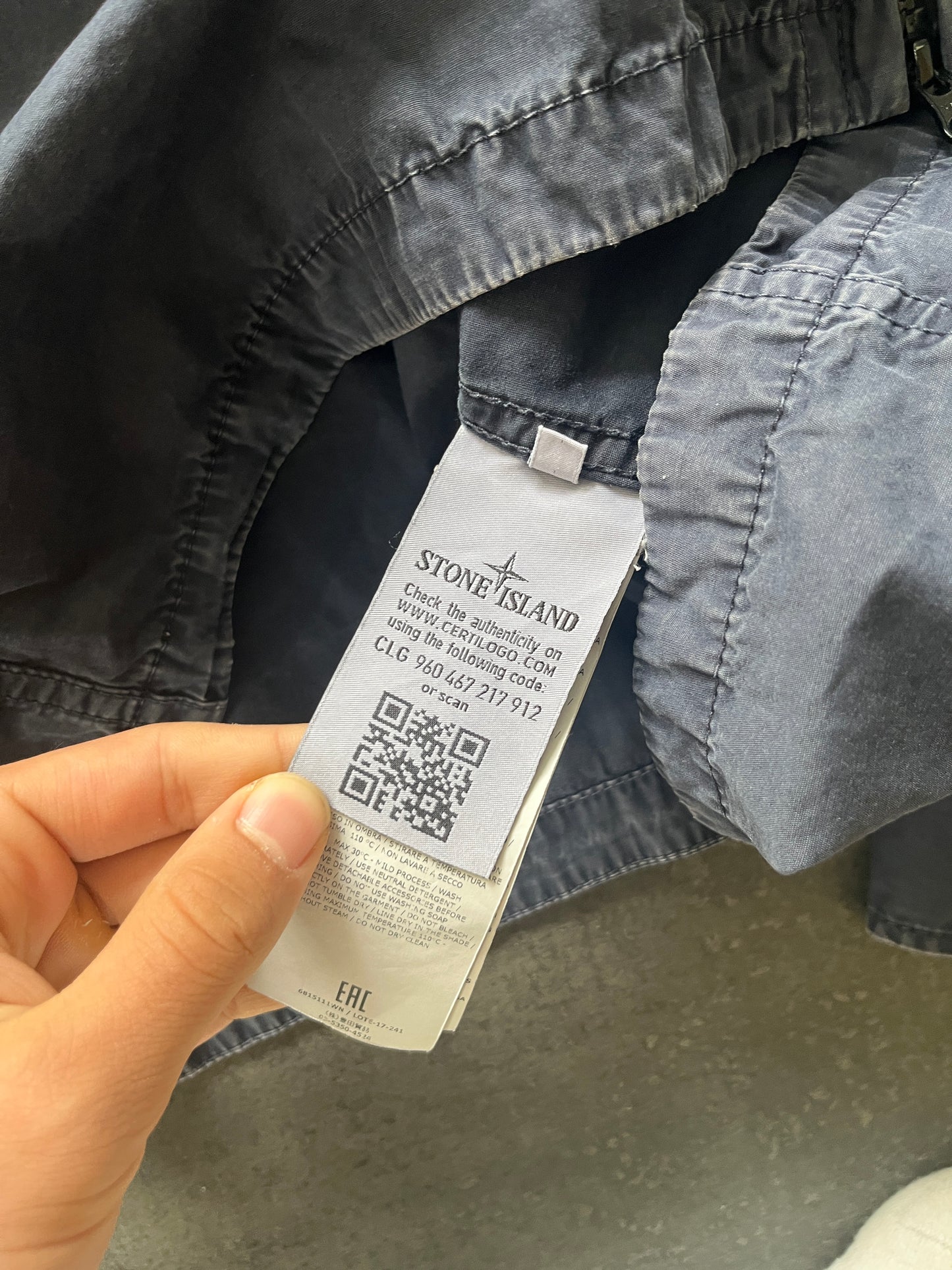 Stone island overshirt Navy Blue (Str L)