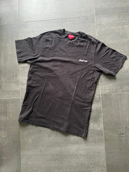 Supreme embroidered logo tee Black (Str M)