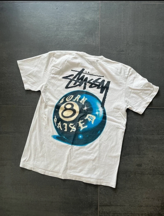Stussy x Born x Raised 8-ball tee White (Str S)