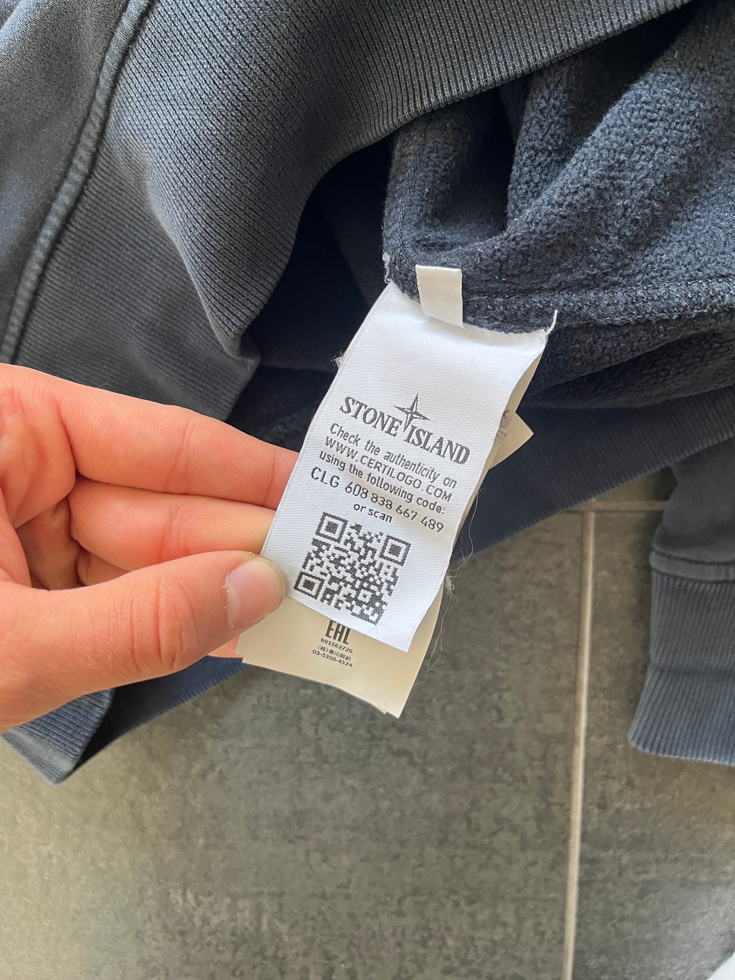Stone Island sweatshirt Navy Blue (Str S)