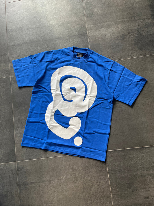 Quratee cobolt blue logo tee
