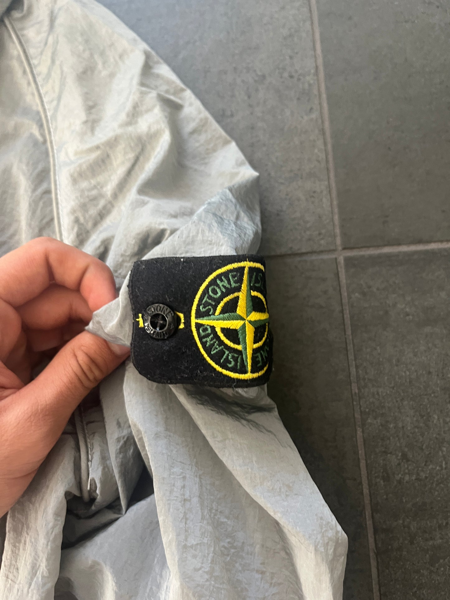 Stone island nylon overshirt Light Grey (Str M)