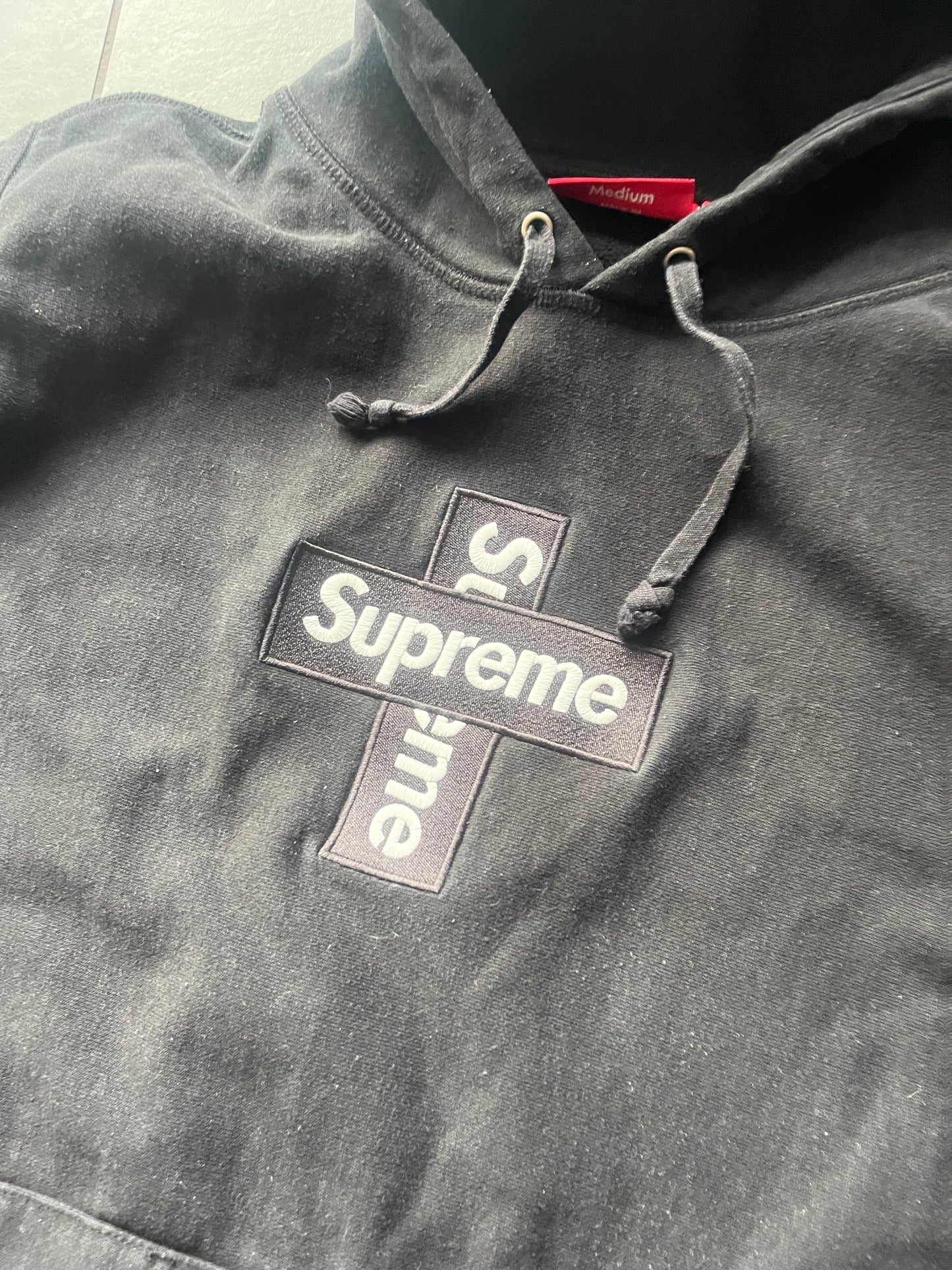 Supreme cross box logo hoodie Black (Str M)