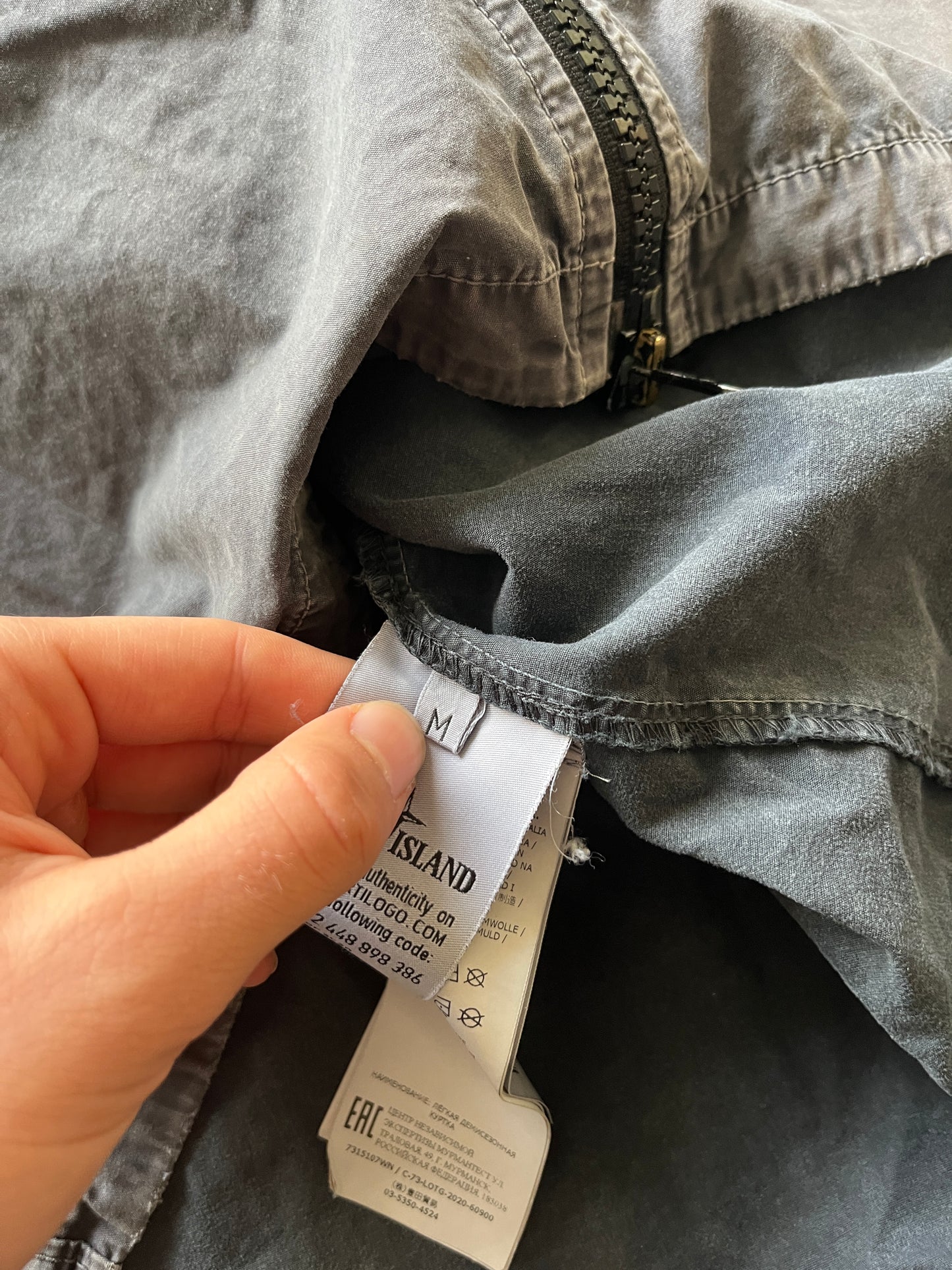 Stone Island washed Blue overshirt (Str M)