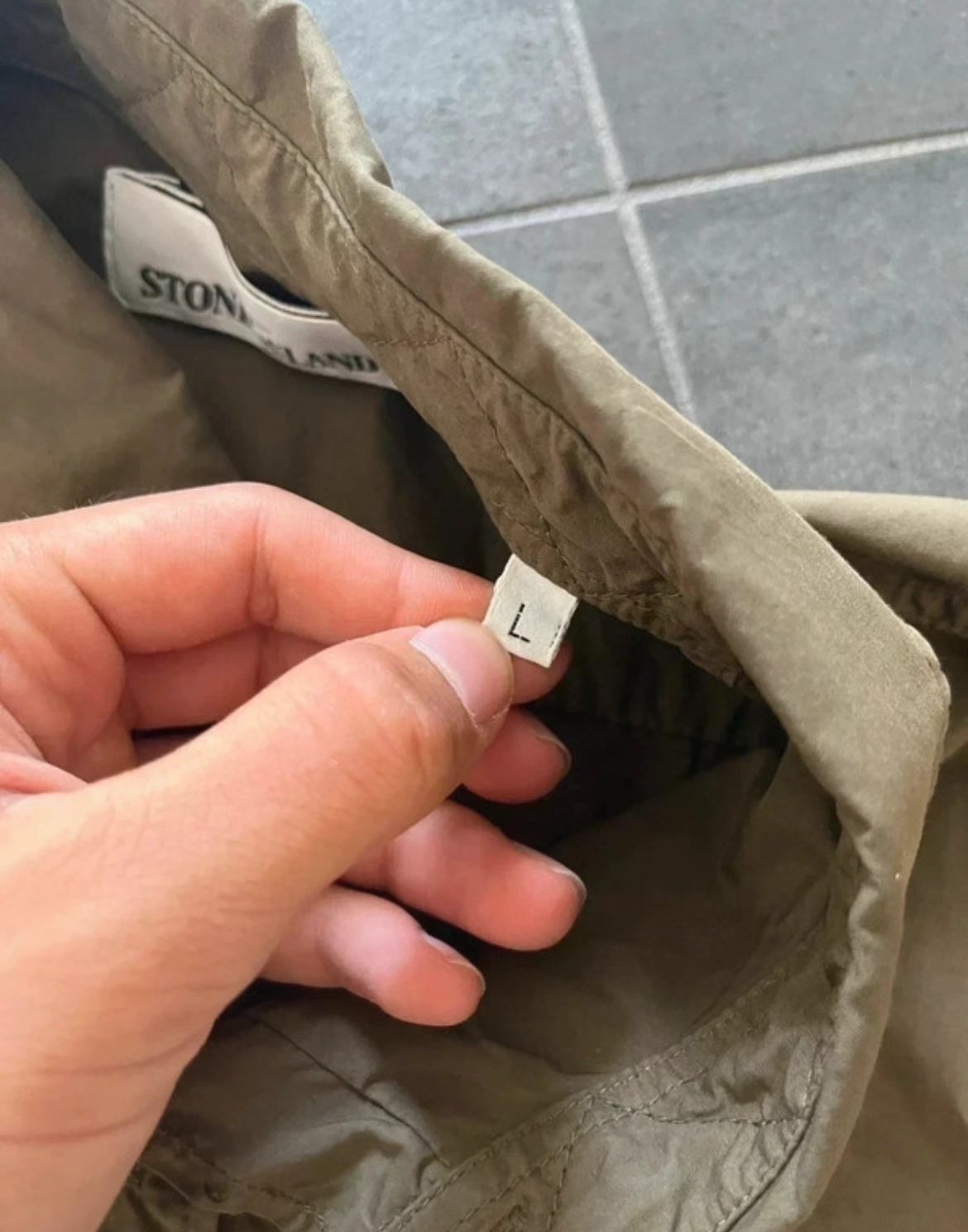Stone Island overshirt khaki (Str L)