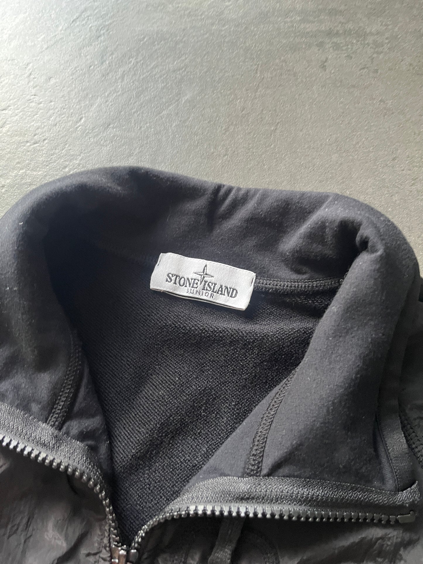 Stone Island nylon metal quarter zip jacket Black (Str S)