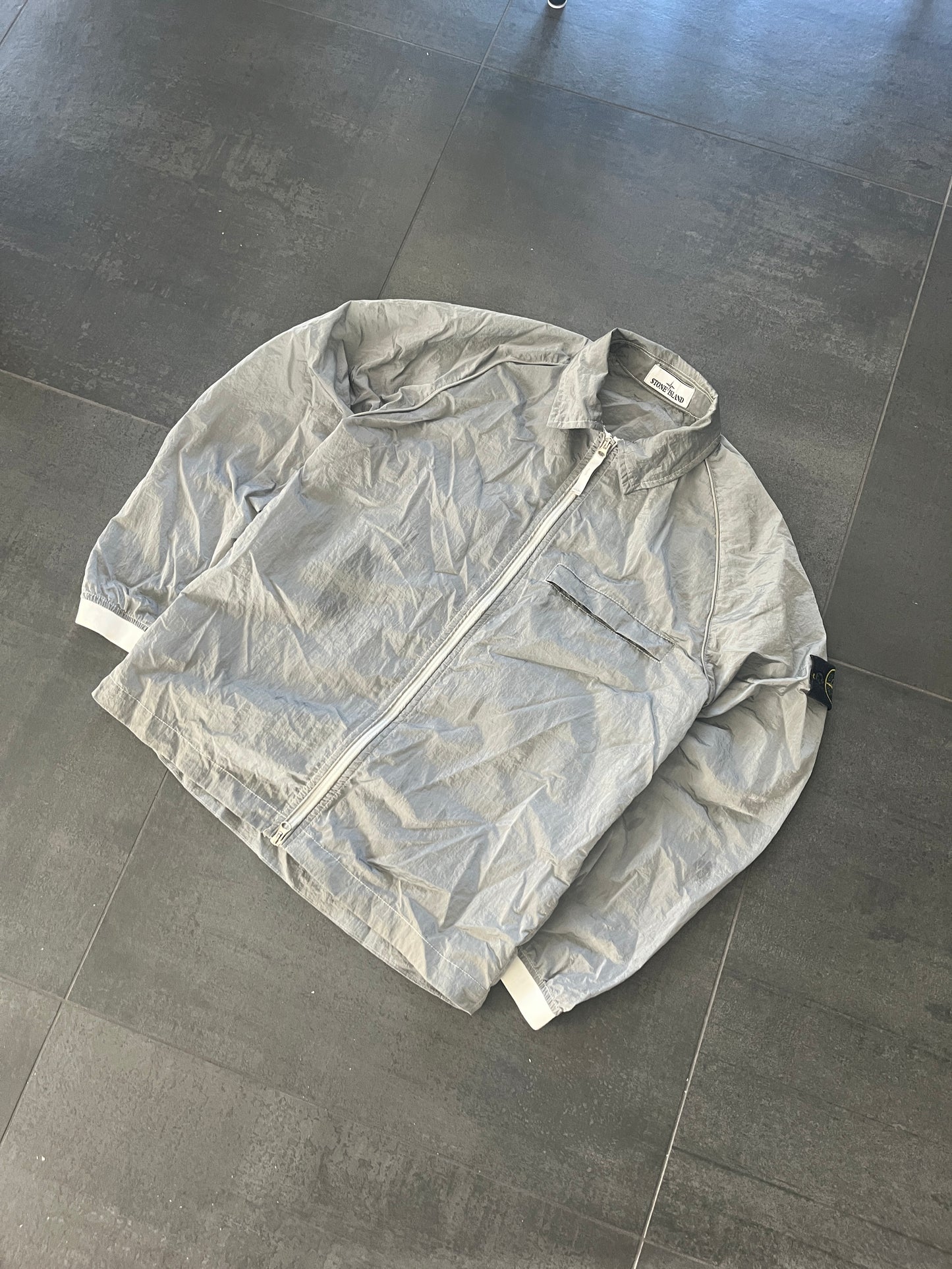 Stone island nylon overshirt Light Grey (Str M)